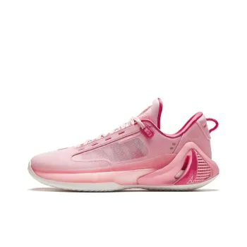 Anta GH4 Cushioned Wear Resistant Breathable Low Top Nitrogen Technology Basketball Shoes Men's Pink