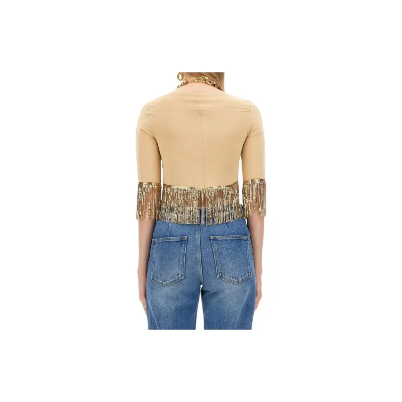 Paco Rabanne Fringed Edge Crewneck Top-1