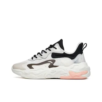 Anta Broken Cocoon 2.0 Cushioning Anti Slip And Wear Resistant Low Top Sports Casual Shoes Women's White Black
