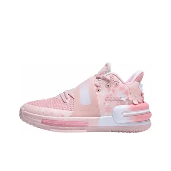 PEAK Flash 2 Generation Non slip Wear resistant Shock Absorption Low Top Basketball Shoes Cherry Blossom Pink