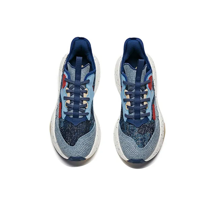 Anta C37 Series Lightweight And Wear-resistant Low-Top Skateboard Shoes Men's White Blue-3