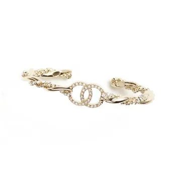 CHANEL 1986-1988 Cc Cuff Bracelet