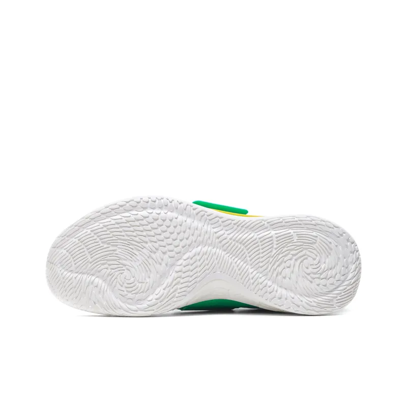 Anta Water Flower 2 KT Cushioning Anti-Slip And Wear-Resistant Low-Top Basketball Shoes White Green-4