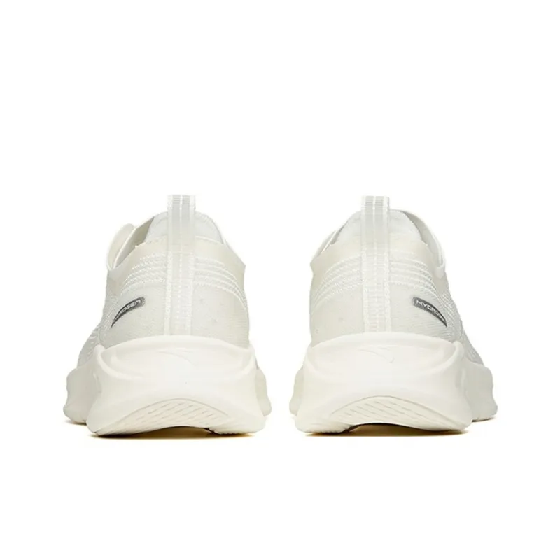 Anta Hydrogen Run III Cushioning, Slip Resistant, And Abrasion Resistant Low Top Running Shoes Women's White-3