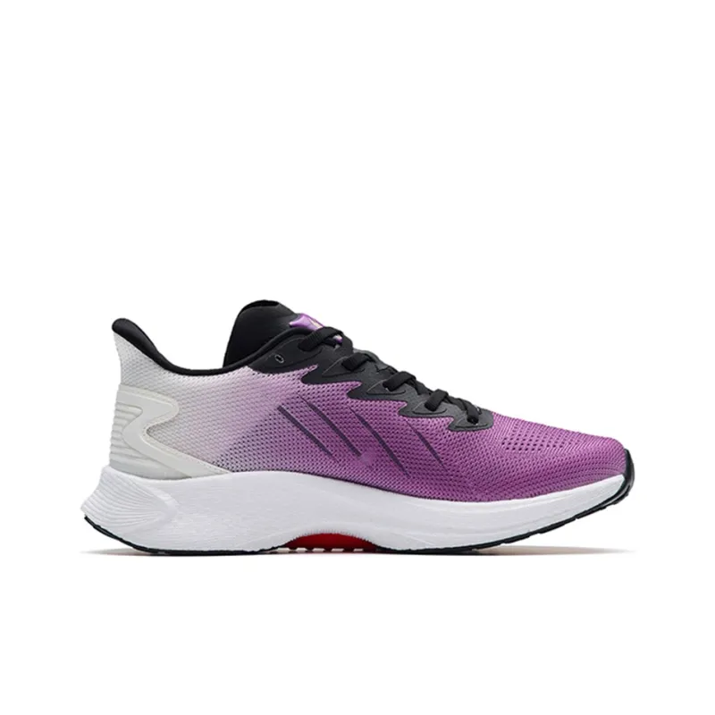 ANTA MACH 2.0 Running Shoes Women's Low Top Fire Dragon Purple/Ivory White/Black-1