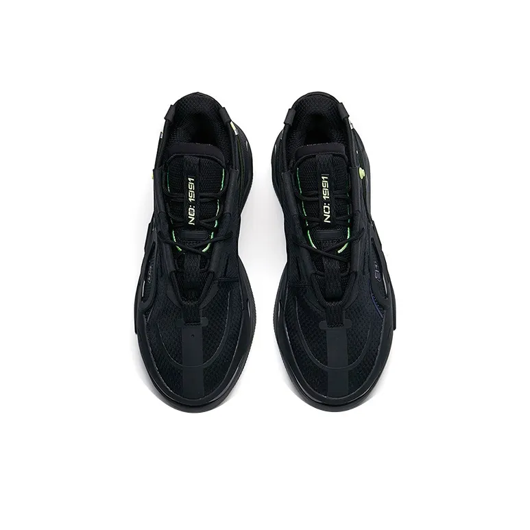 Anta AT91 Mid Top Skateboard Shoes Men's Black-2