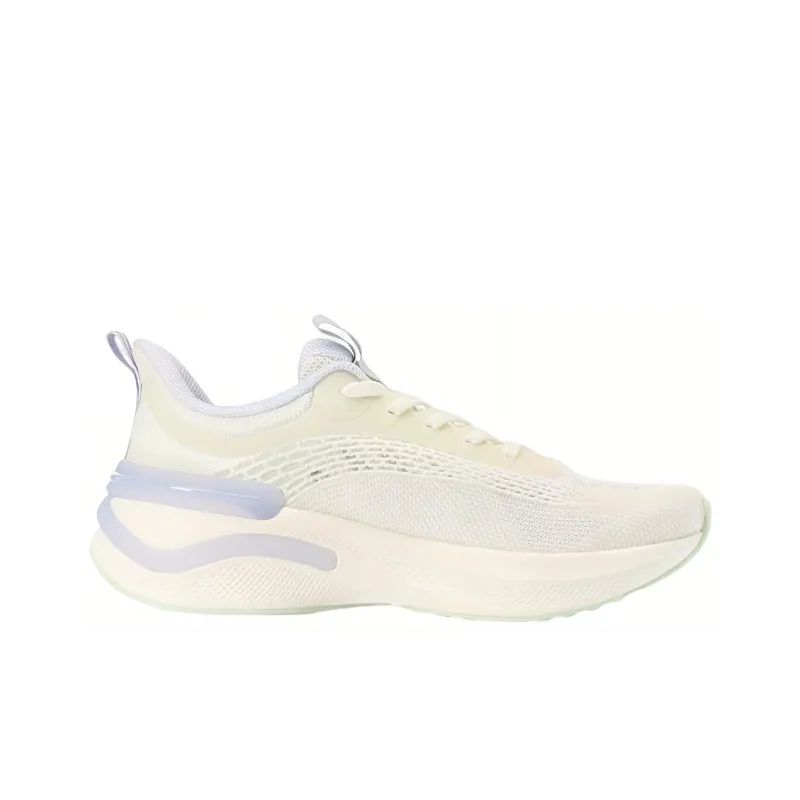 Anta C37 Series Drifting Cushioning Breathable Lightweight Low-Top Running Shoes Women's White Purple Green-1