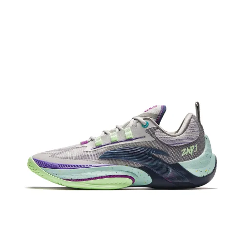 InstANTAneous 1 Basketball Shoes Men Low-Top Gray Green Purple