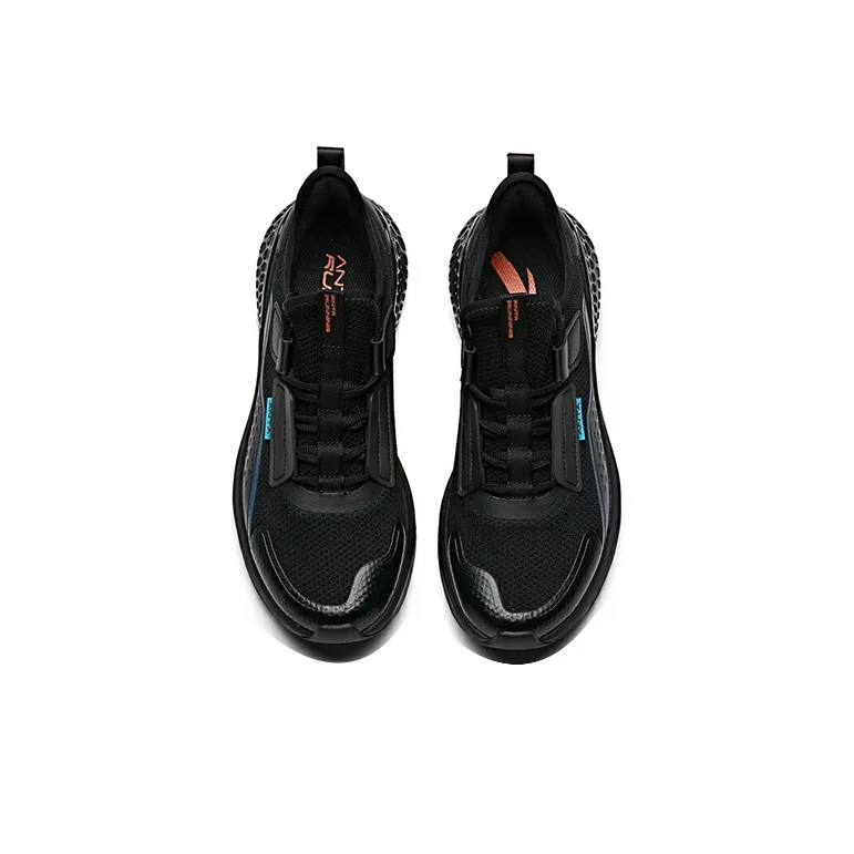 Anta C37 Series Cushioning Anti-Slip And Wear-Resistant Low-Top Running Shoes Blue Black-2