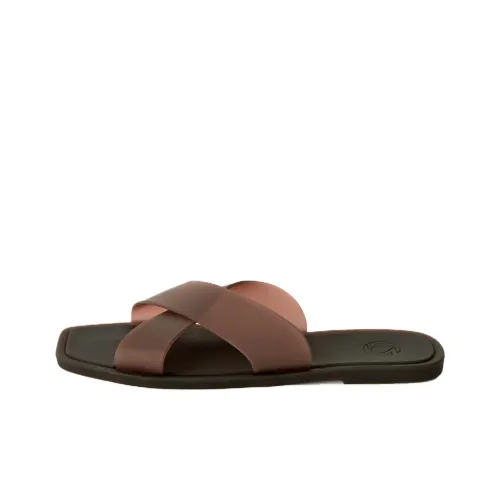 12 STOREEZ Slide Slippers Women's Chocolate