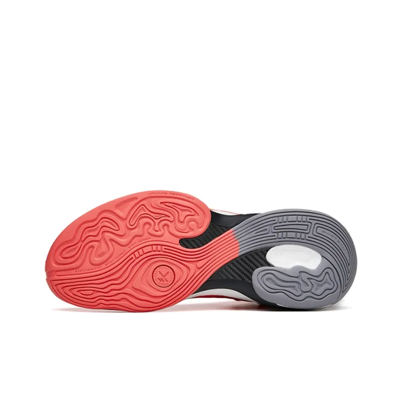Anta KT7 April Fool's Day Nitrogen Technology Rebound High-Top Performance Basketball Shoes Men's Red Gray-4