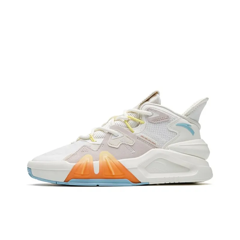 Anta Bastard 4 Low-Top Skateboard Shoes Men's Ivory White-0