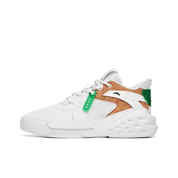 Anta Bastard Eco Friendly Series Lightweight And Breathable Mid Top Skateboard Shoes Men's White Green