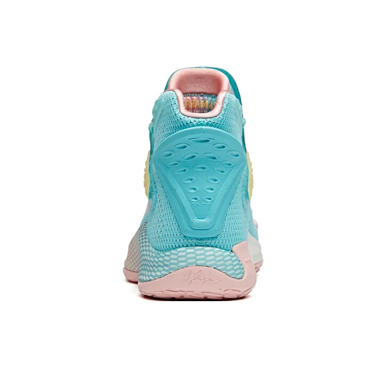 Anta KT5 Thompson Cushioning Anti-Slip And Wear-Resistant High-Top Basketball Shoes Blue-3