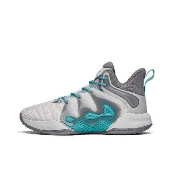 Anta Mountain 1 Cushioning Anti Slip And Wear Resistant Mid Top Basketball Shoes Cloud Gray