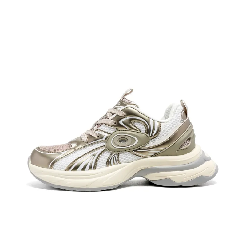 ZOIBBOE Anti Slip Wear Resistant Breathable Height Increasing Low Top Chunky Sneakers Unisex-8
