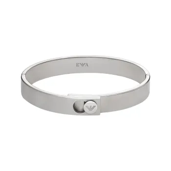 EMPORIO ARMANI Steel Bangles Men's Silver