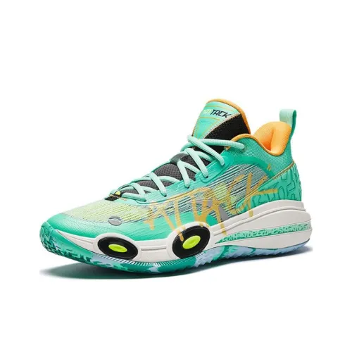 ANTA Raid Basketball Shoes Men Low-Top Green