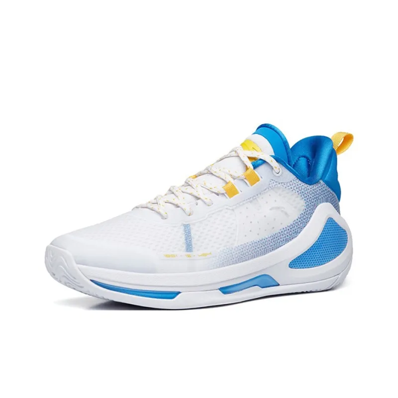 Anta Alien 3 SE Low-Top Basketball Shoes Men's White Blue-2