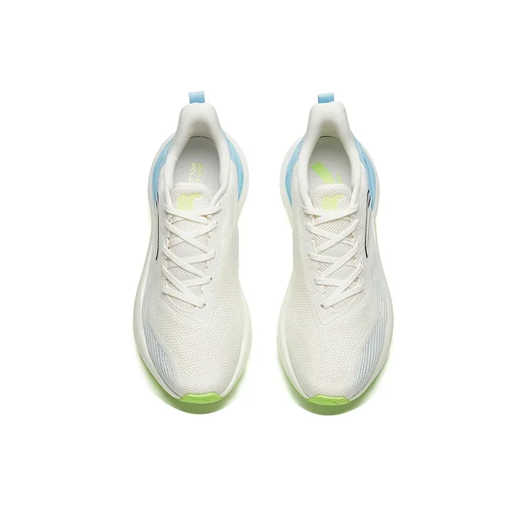 Anta 2.5 Cushioning, Slip Resistant, Abrasion Resistant, Breathable, Lightweight Low Top Running Shoes Men's White Blue-3
