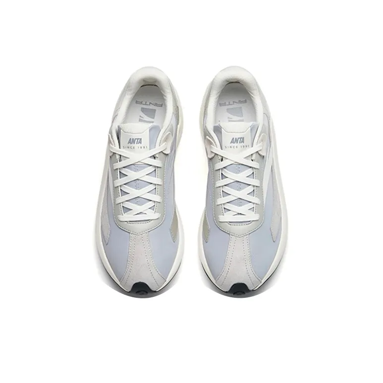 Anta Icing Cushioning Anti-Slip And Wear-Resistant Low-Top Sports Casual Shoes Gray White Black-3