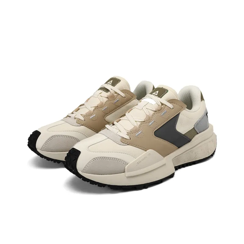 PEAK 70S Taichi Wear-Resistant Slip-Resistant Low-Top Casual Shoes Women's Ecru-10