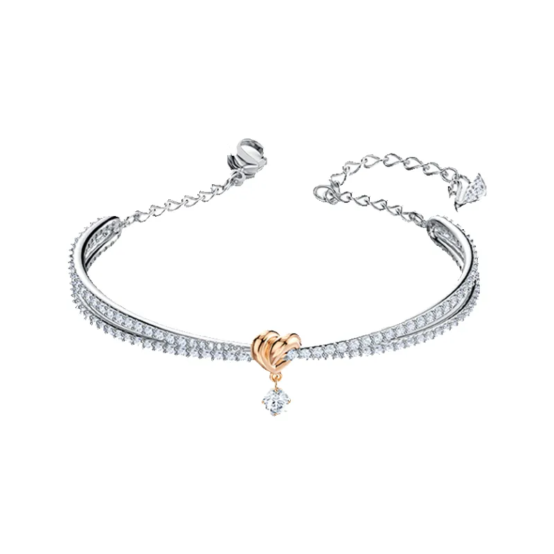 Swarovski Artificial Crystal Bangles Women's-1