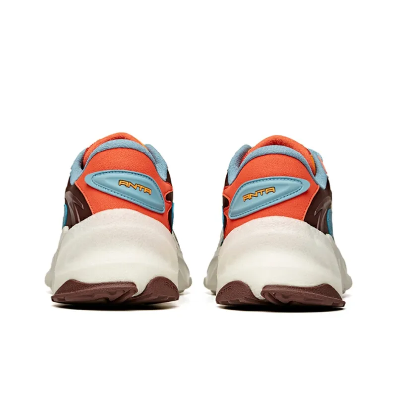 Anta Pulse Durable Breathable Low-Top Skateboard Shoes Men's Caramel Orange-3