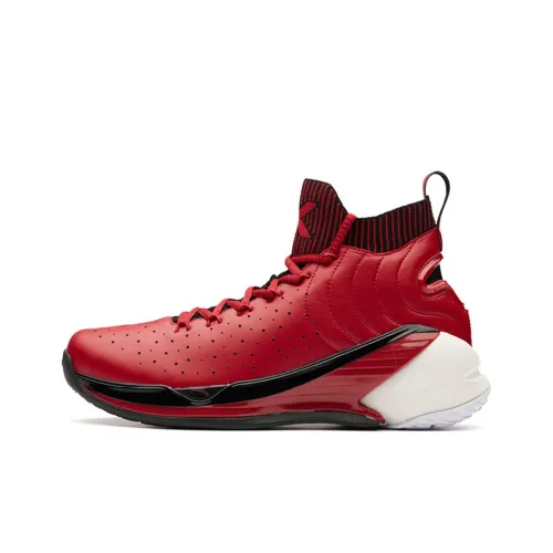 Anta KT4 Klay KT Mid Top Basketball Shoes Men's Sports Style Red