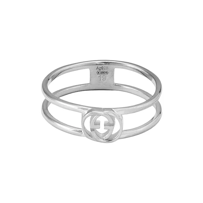 GUCCI 925 Sterling Silver Rings Unisex Silver-1