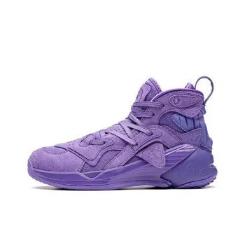 Anta KT4 Cushioning Anti Slip And Wear Resistant High Top Basketball Shoes Women's Purple