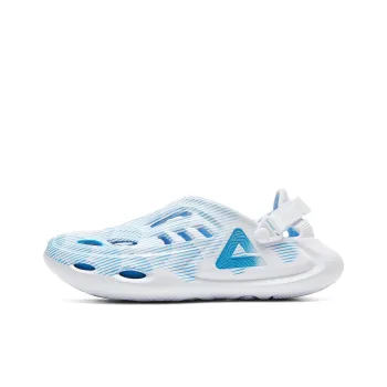 PEAK Guochuang Collection Taichi Clogs Tourism, Grain Rain Sandal Men's Sky Blue
