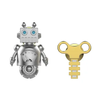 Meta[l]morphose BIG In Miniature Brooches Unisex Silver+Matte Gold