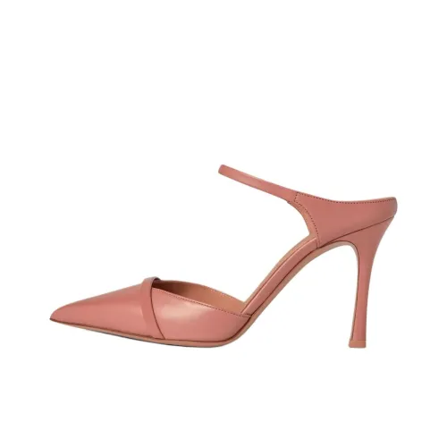 Malone Souliers Closed Toe Slippers 9cm Women's Dark Pink