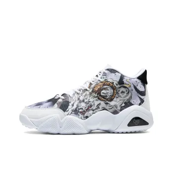 PEAK State Pole 6371 Bai Ze Durable Breathable Mid Top Basketball Culture Sports Casual Shoes Men's Paloma Gray