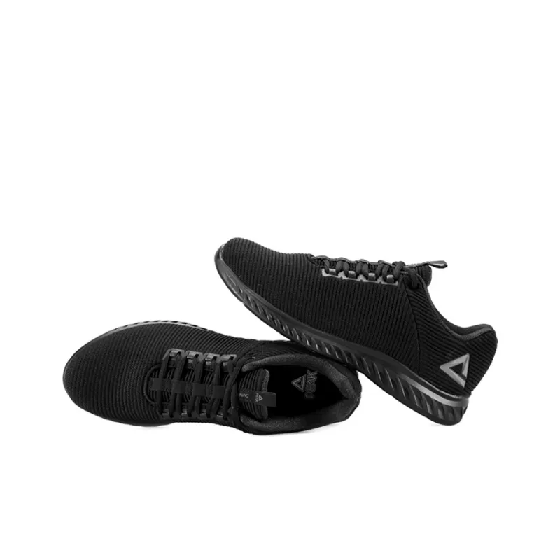 PEAK Qingyi Breathable Low Top Running Shoes Men's Black-2