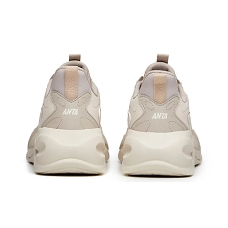 Anta Chao Worship 2.0 Life Collection Breathable Low-Top Running Shoes Men's Muddy Sandy Gray-4