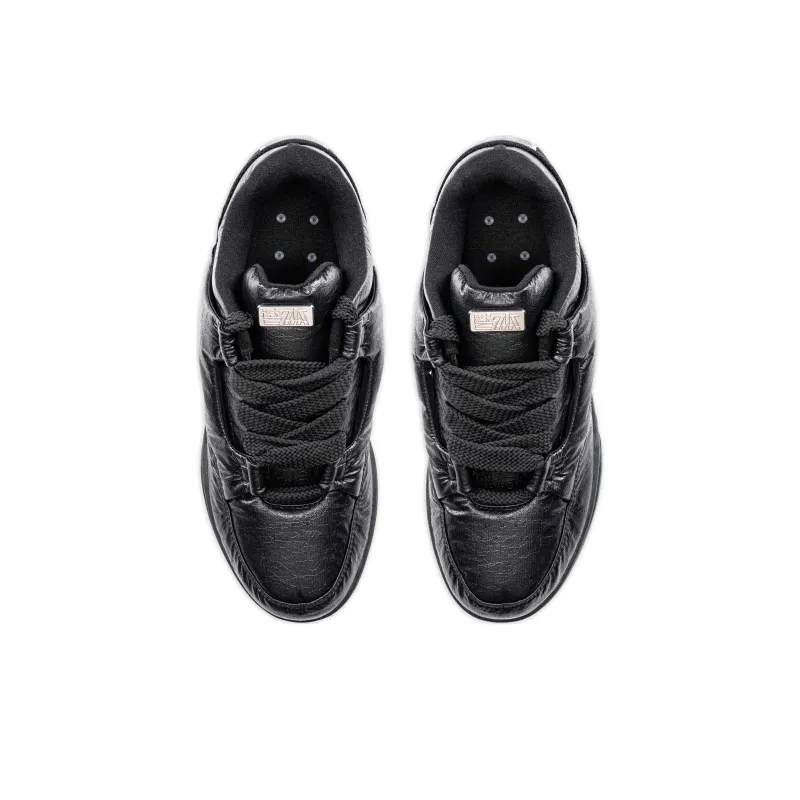 Anta AOJIE Cushioning Wear Resistant Low Top Skateboard Shoes Women's Black-3