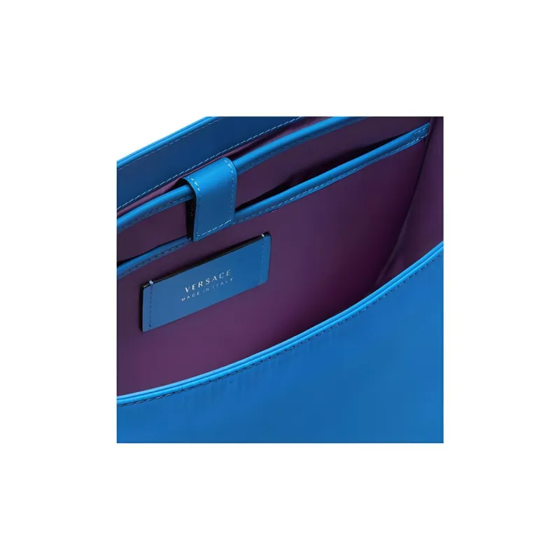 VERSACE La Medusa Fabric Messenger Bag Shoulder Bag Crossbody Bag Men's Blue-3
