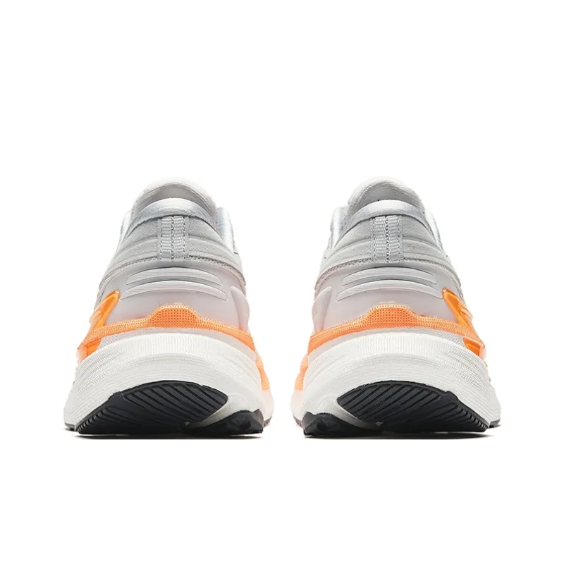 Anta CC Nitrogen Technology Durable Cushioning Low Top Running Shoes Men's Gray Orange-3