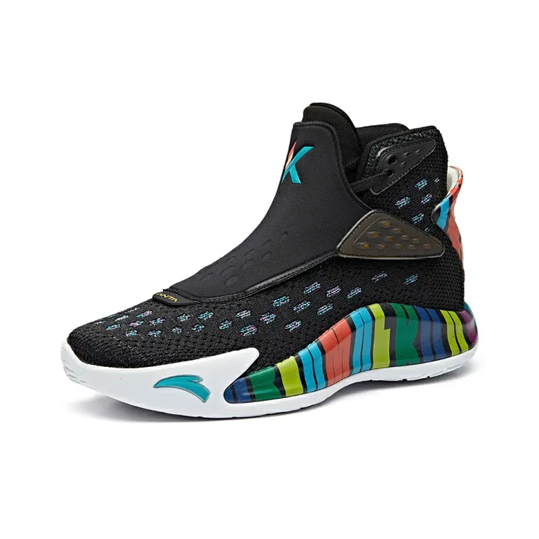 Anta KT5 KT Rainbow Black History Month High Top Basketball Shoes Men's Black-1