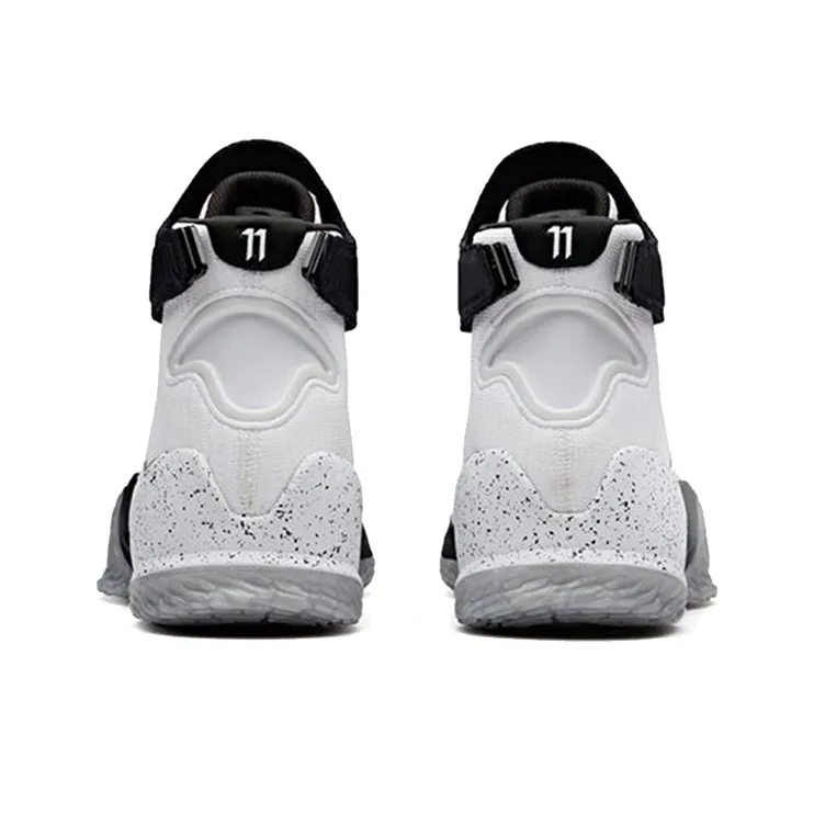Anta KT3 Chop Hand, Thompson Slip Resistant, Abrasion Resistant Cushioning High Top Basketball Shoes Men's Black White-4
