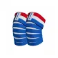 Hook-and-Loop Self-Adhesive Style Red White Blue[1 Pair+Adjustable Elastic]