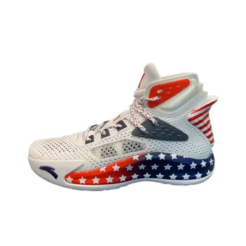 Anta KT5 Thompson Cushioning Anti Slip And Wear Resistant High Top Basketball Shoes Men's White