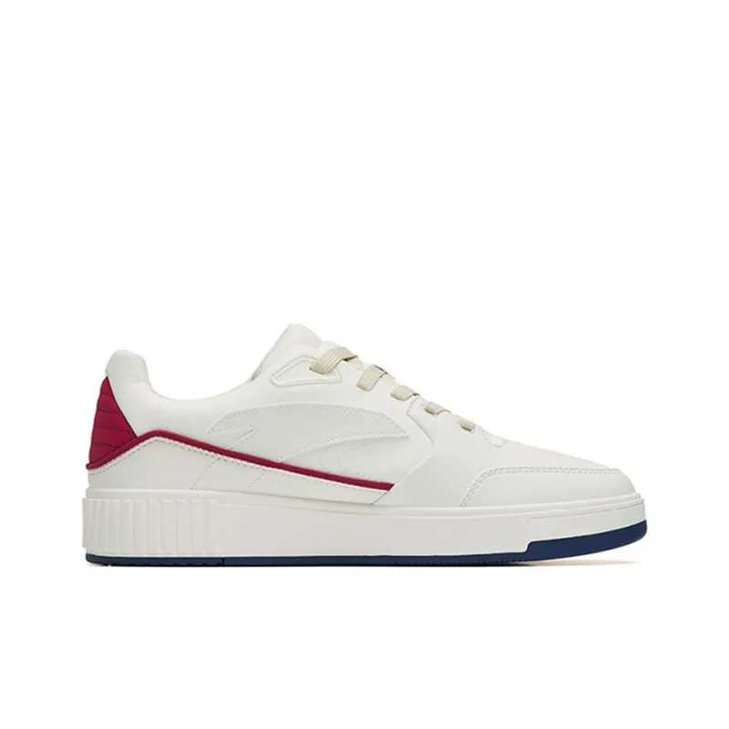 Anta 982 Low Top Skateboard Shoes Men's White Red Blue-1