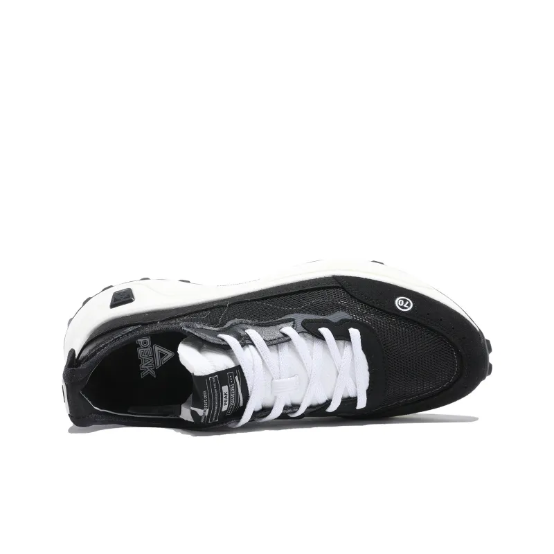 PEAK Flick 70s Cushioned Anti Slip And Wear Resistant Lightweight Low Top Running Shoes Women's Black-4