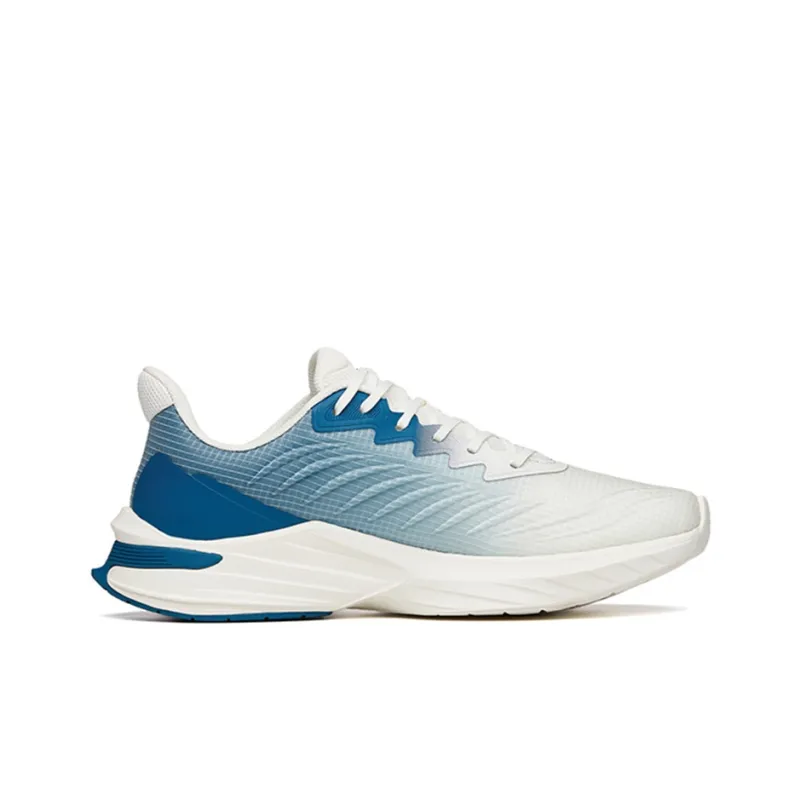 Anta DuCi1 Cushioning Anti Slip Wear Resistant Breathability Low Top Running Shoes Men's White Blue-1