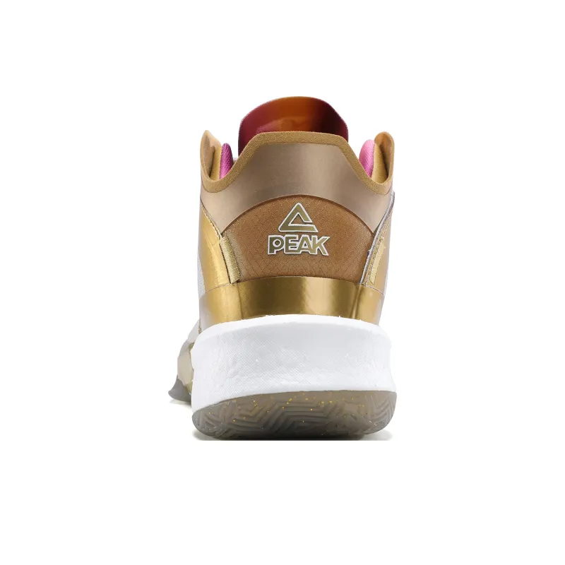 PEAK State Extremely Large Triangle 1.0 Basketball Shoes Men Mid Top Gold/White-3