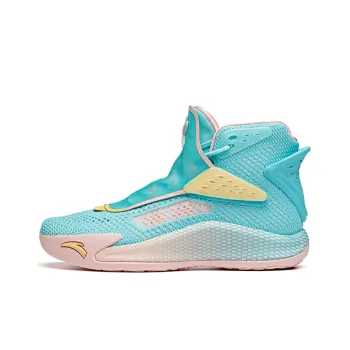 Anta KT5 Thompson Cushioning Anti Slip And Wear Resistant High Top Basketball Shoes Blue