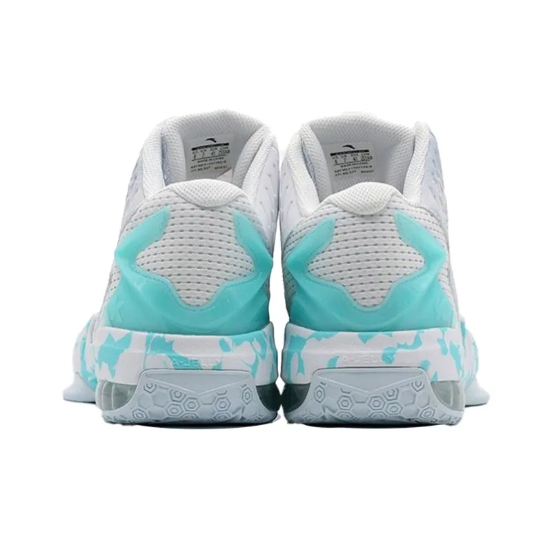 Anta KT3 Thompson Team Cushioning Anti-Slip And Wear-Resistant High-Top Basketball Shoes White Blue-3